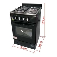Nouvelle cuisinière à gaz 4 brûleurs avec four et grill, équipement de cuisson polyvalent, machines de transformation alimentaire