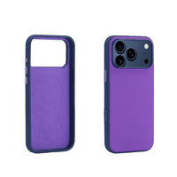 Funda Mate Antihuellas para Teléfono, Protección Contra Caídas, Cubierta Protectora Delgada con Bisel Elevado para la Cámara, para iPhone 17 Pro Max
