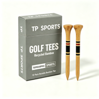 Marqueur de golf vert personnalisé en plastique et bois, porte-tee pour sac de club de golf, avec logo personnalisé, boîte en forme de château