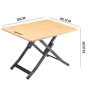 <span class=keywords><strong>Table</strong></span> <span class=keywords><strong>pliante</strong></span> en <span class=keywords><strong>bambou</strong></span> et bois pour le <span class=keywords><strong>camping</strong></span>, cadre en aluminium, pour l'extérieur, pour la maison, pour les collations, le dîner, rangement facile - Product Image 2