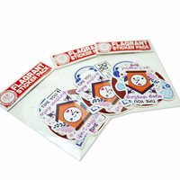 Feuille d'autocollants d'anime mixte pour ordinateur portable pour animaux de compagnie décoratif personnalisé avec sac d'opp pack mignon kawaii pvc découpé en-tête de pack