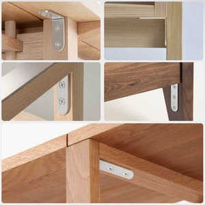 Soporte angular de acero inoxidable, placa de refuerzo en forma de L, conector de ángulo recto de 90 grados, sujetador - Product Image 4