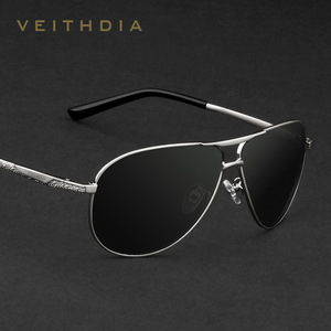 Veithdia Men's Polarized Sunglasses Metal <b>Frame</b> TAC Lens UV400 Driving Glasses - Product Image 5