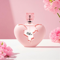 Perfume Factory 100mL Perfume en forma de corazón Acabado Perfume Body Mist Support DIY Scent and Packaging