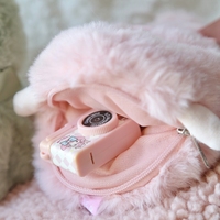Grosir Murah Asli 6PCS/Box Casing Headphone Bluetooth Dompet Koin PVC Plush Kawaii Dompet Mini Tempat Kunci Aksesoris Tas