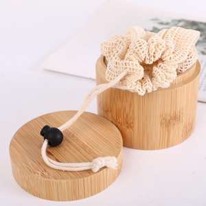 Boîtes à montres en gros, logo personnalisé, cylindre en bois, gravure laser sur bambou, rondes, pour bijoux, montres et lunettes - Product Image 4