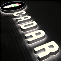 Enseigne lumineuse LED 3D personnalisée DakeSign, rétroéclairée, avec contrôle Bluetooth, étanche IP65, pour publicité commerciale en devanture de magasin