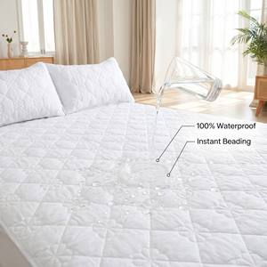 Funda Protectora de Colchón Impermeable Lisa para Hotel <span class=keywords><strong>y</strong></span> Hogar al por Mayor, Cubrecama, Sábana, Colcha - Product Image 1