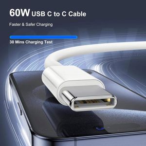 Câble de charge USB C Type C de haute qualité 1M 3.3FT 60W, chargeur rapide 6A pour téléphone 15 16 17 Pro Max - Product Image 5