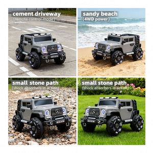 รถยนต์ไฟฟ้าสำหรับเด็ก TOYSRUNNER MS-801 รุ่น Quad แบตเตอรี่ 12V7Ah ใช้งานได้นาน ไฟ LED Halo แบบคู่ ขับเคลื่อนสองล้อ พร้อม MP3 - Product Image 4