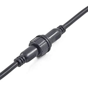 מפעל 2 3 4 5 פין לבן או שחור חוט זכר Waterproof נקבה כבל עבור LED אור רצועות LED מבול אור מחבר כבל - Product Image 3