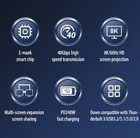 90 grados USB4 40Gbps 8K 60Hz Video para Thunderbolt 5/4 /3 MacBook Pro/Air, tableta, computadora portátil, iPhone 15/15 Pro/15 Max/15 Pro Max