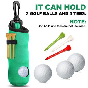 Porte-tee de golf professionnel personnalisé, sac de transport pour balles de golf, pochette porte-balles, porte-clés avec clip ceinture, accessoires cadeaux - Product Image 3