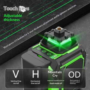 Nivel Láser Infrarrojo de Alta Precisión Bocha FQT-5 de 5 Líneas, Montado en Pared, con Luz Verde y Nivelación Automática - Product Image 5