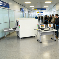 Scanner de bagages à rayons X Taien 6550D avec tunnel de 660x510mm, conception durable