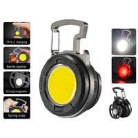 5 modes d'éclairage de travail petite poche Rechargeable Portable Mini Camping en plein air porte-clés COB lampe torche lampes de poche