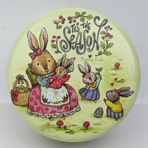 En stock, boîte d'emballage ronde pour bonbons, biscuits, <span class=keywords><strong>chocolat</strong></span>, D135*H70mm, boîte d'emballage cadeau de qualité alimentaire en fer blanc pour les fêtes - Product Image 3