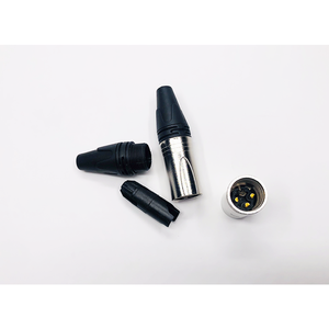 XLR erkek mikrofon fişi ses kablosu konektörü nikel kaplama OFC fiş ses soket aperatif fiş DMX 3 Pin XLR-<span class=keywords><strong>M</strong></span> mikrofon konnektör - Product Image 2