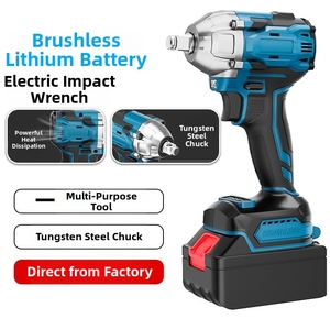 350N.m Cordless Impact Wrench <strong>Set</strong> for <strong>Makita</strong> 18V Battery with 2 Batteries and Charger 1/2" Brushless Wrench for Auto Repair - Product Image 1