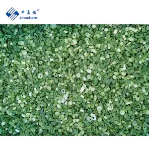Sinocharm BRC A IQF, зеленый лук, цена от производителя, 10 кг, оптом, экспортер, 40 футов, ломтик 5 мм замороженного зеленого лука