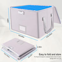 YIHUAXING, caja organizadora de archivos resistente al agua y al fuego de gran capacidad, plegable, impermeable, almacenamiento de documentos de oficina, archivo ignífugo