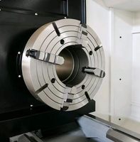 Tour à lit plat CNC haute précision QK1333 pour l'industrie pétrolière, système de commande GSK, broche creuse pour le filetage de tuyaux de forage