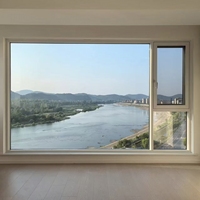 Ventanas Abatibles Modernas, Duraderas, para Villas, Dormitorios, Insonorizadas, Exteriores, de Aleación de Aluminio, Doble Vidrio, para el Hogar