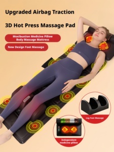 Multifunktionales Elektrisches Massagekissen Infrarot Gesundheitspflege Taillenmassage-Matratze Luftpolster-Roller Ganzkörper-Airbag-Vibration - Product Image 2