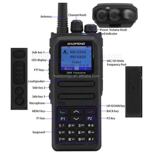 Walkie Talkie BFDM-1701A DMR Baofeng, Radios Bidireccionales UHF y VHF, Intercomunicador Inalámbrico, Comunicación por Radio Móvil - Product Image 2