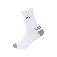 Vente en gros de haute qualité Polyester Coton Style régulier Épaisseur standard Sportif Hommes Chaussette pour les quatre saisons