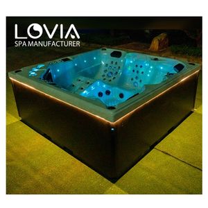 Garden Luxury Relax Bañera de hidromasaje Spa 5 personas Bañera de hidromasaje al aire libre Whirlpool y bañera con música - Product Image 2