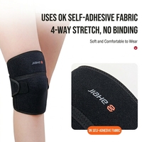 Genouillère de protection professionnelle réglable en néoprène avec coussinet de gel rotulien et fermeture auto-agrippante pour hommes et femmes, soutien sportif latéral