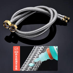 Tuyau tressé en acier inoxydable à embout pointu pour robinet, tuyau d'arrivée d'eau chaude et froide pour évier de cuisine, lavabo, toilettes - Product Image 5