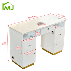 <span class=keywords><strong>Mesa</strong></span> <span class=keywords><strong>de</strong></span> Manicura para Salón <span class=keywords><strong>de</strong></span> Belleza, <span class=keywords><strong>Mesa</strong></span> para Técnico <span class=keywords><strong>de</strong></span> Uñas con Almacenamiento y Muchos Cajones - Product Image 5