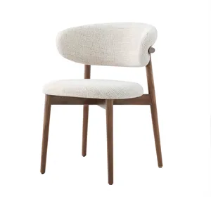 Hete Verkoop Groothandel Nordic Modern Luxe Restaurant Stoel Huis Woonkamer Meubelen Doek Lederen Stof Eetkamerstoelen