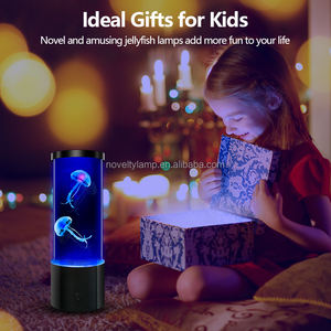 Nouveaux produits <span class=keywords><strong>prix</strong></span> usine veilleuse poisson mobile lampe Aquarium petites méduses lampes couleur changeante lumières pour enfants lampe de Table - Product Image 5