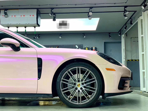 PET burbujas libres de aire brillante doble cambio de Color caramelo Rosa coche envoltura de carrocería película vinilo pegatina - Product Image 3