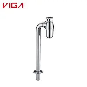Hot Selling Stainless Steel Drain Pipe P Shape Basin Bathroom Sink S Trap