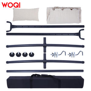 Hamac portable en toile Woqi, capacité 250 lb, structure en acier, lit de camping extérieur pour 2 personnes, design minimaliste - Product Image 4