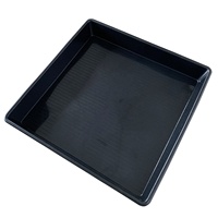Bac de culture hydroponique géant 120x120cm 13cm en vinyle noir écologique TIDESTAR TD-T02 pour jardin et fleurs, emballé en carton