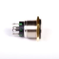 Interrupteur à bouton poussoir étanche à tête ronde TOOWEI pour panneaux de commande d'instrumentation