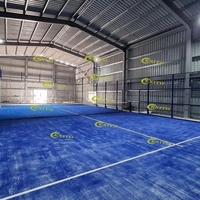 Couverture professionnelle EXITO pour toit de terrain de padel, court de tennis à pagaie panoramique avec toit