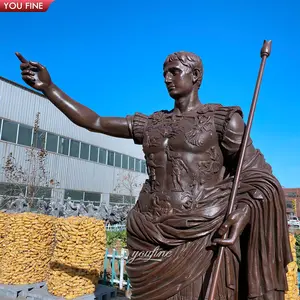 Ngoài Trời Chất Lượng Cao Bronze Cổ Julius Caesar Tượng Rome Italy Điêu Khắc