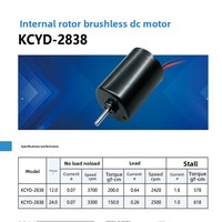 Moteur Brushless à Roulement à Billes KC2838 avec Régulation de Vitesse PWM pour Vélo Électrique, Appareil Électroménager, 24V DC Haute Vitesse, Maison Intelligente, Climatisation