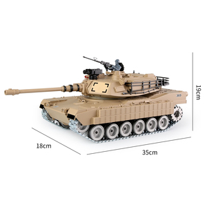 Tanque RC Profesional a <span class=keywords><strong>Escala</strong></span> 1/18, Modelo M1A2 SEP V2 Abrams, Versión Pro de Metal, Dispara Balas de Agua, Control Remoto 2.4G, Modelo Militar - Product Image 6