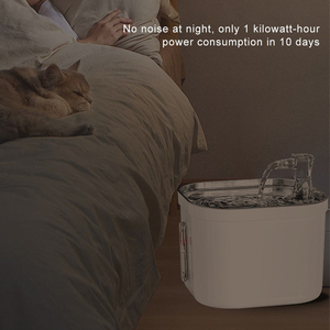 Fontanella d'<span class=keywords><strong>Acqua</strong></span> Automatica per Gatti in Acciaio Inox, Elegante e con Flusso Continuo, Adatta anche per Uccelli - Product Image 4