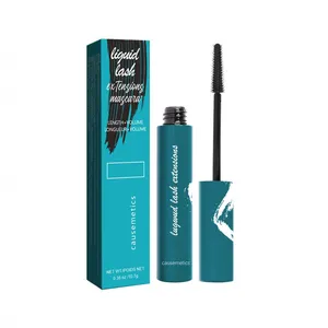 Mascara Lash tăng trưởng màu đen thuần chay không thấm nước phát triển mạnh lỏng Lash mở rộng dày đặc quăn và tạo kiểu lông mi