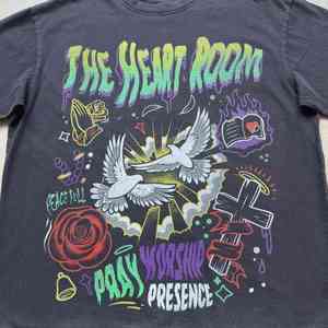 Premium Boxy Fit Design minimalista stile Rock <span class=keywords><strong>Band</strong></span> in maglia di cotone lavorato a maglia stile <span class=keywords><strong>T</strong></span>-<span class=keywords><strong>Shirt</strong></span> da uomo tutta stampa <span class=keywords><strong>T</strong></span>-<span class=keywords><strong>Shirt</strong></span> - Product Image 4