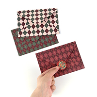Impression personnalisée pliable bricolage cartes de vœux de Noël vacances vierge enregistrable carte de Noël avec enveloppes