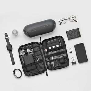 Estuche Organizador de Viaje para Electrónicos Inteligentes, Bolsa de Almacenamiento para Accesorios Tecnológicos, Cables, Batería Externa, Tarjetas SD, Color Negro - Product Image 2